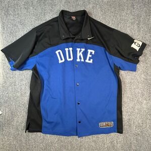 Nike Team Elite Duke Blue Devils Basketball Warm Up Shirt Mens XXL Blue Black